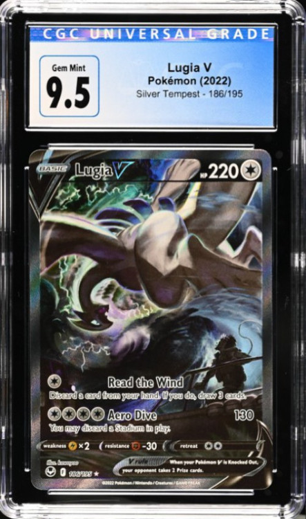lugia pokemon card v Trading Game Sword Shield Silver Tempest Single Card Ultra Rare 186 CGC - Gem Mint 9.5 4232623013 have Rule Boxes.) (You cant use more than 1 VSTAR Power in a game.) Colorless Pokemon Crown Zenith Unown V