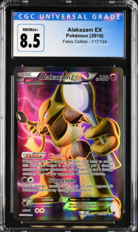 Pokemon Alakazam-EX 117/124 Full Art Ultra Rare