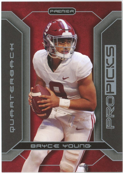 NFL Carolina Panthers 2022 Leaf Draft Football Single Card Red Bryce Young  02 - ToyWiz