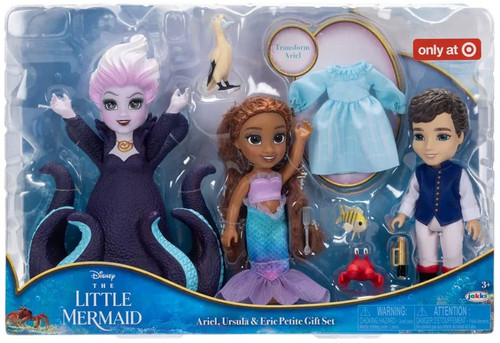 Disney The Little Mermaid Ariel, Ursula Eric Exclusive Petite Gift Set ...