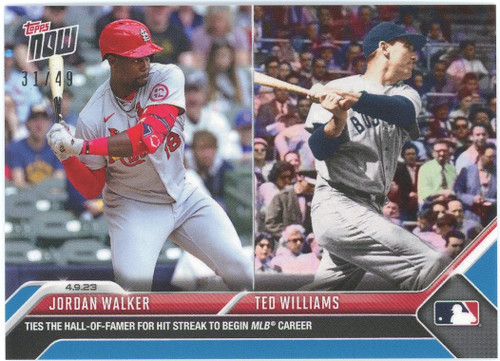 Rookie Jordan Walker's splendid start ties Ted Williams' debut