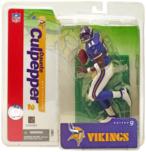 McFarlane Toys NFL Minnesota Vikings Sports Picks Football Series 9 Daunte  Culpepper Action Figure Purple Jersey, Yellowed Package Yellow Packaging -  ToyWiz