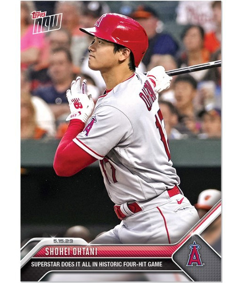 MLB Los Angeles Angels 2023 Topps Now Baseball Single Card Shohei