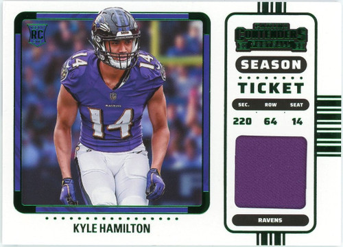 2022 PANINI INSTANT NFL DRAFT #12 KYLE HAMILTON - BALTIMORE RAVENS