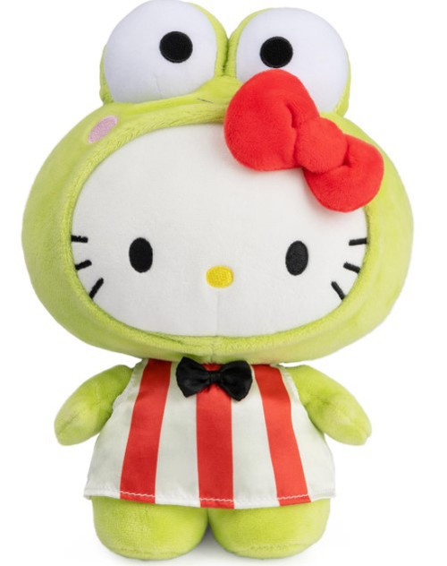 Sanrio Hello Kitty Hello Kitty in Keroppi Costume 9.5 Plush Gund - ToyWiz