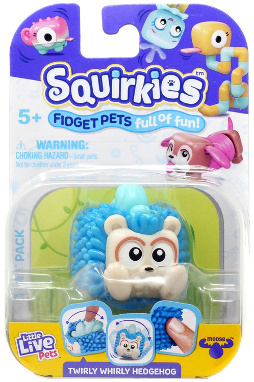 Little Live Pets Squirkies Twirly Whirly Hedgehog Figure Blue