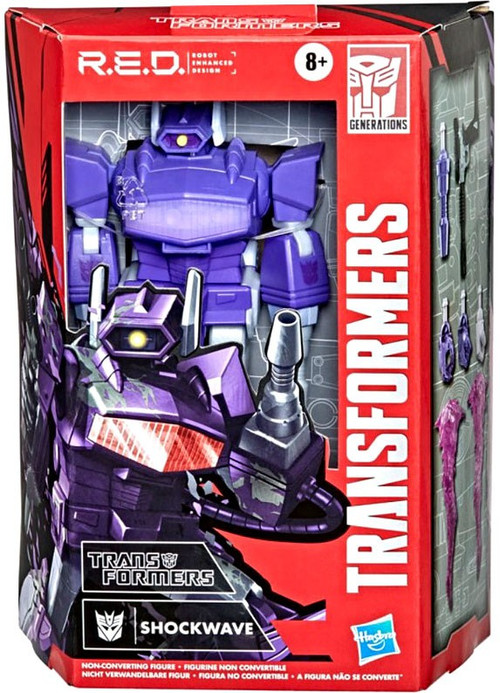 Transformers RED Robot Enhanced Design Shockwave Action Figure