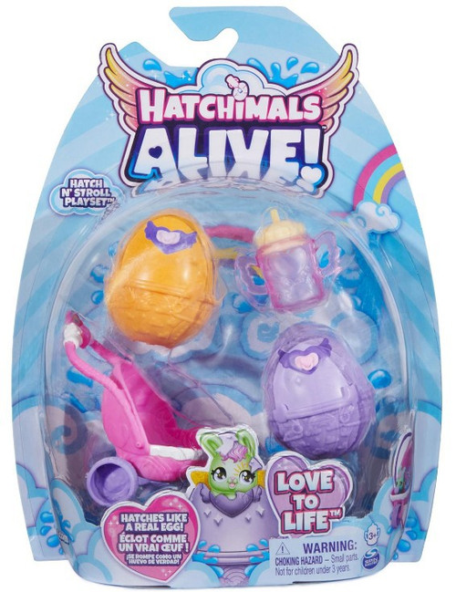 Hatchimals Alive Love to Life Hatch N Stroll Playset RANDOM Self