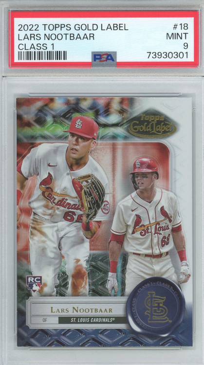 PSA 2022 THREE AND TOW LARS NOOTBAAR MLB 2022 Gold Label PSA 2022 THREE AND TOW LARS NOOTBAAR MLB 2022 Gold Label