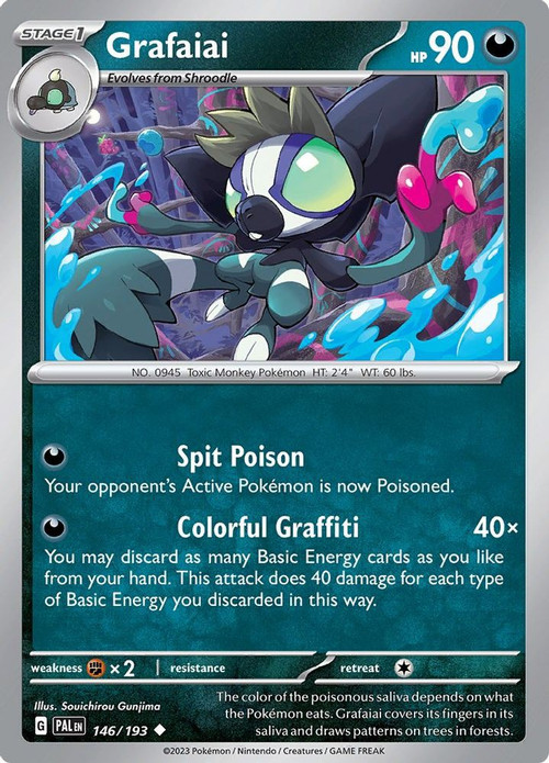 pokemon cards erie pa On The Bay - Erie, Celebrate the legacy of your favorite tabletop game with this Grafaiai 2023 Pokemon Paldea Evolved Illustration Rare #223 PSA Authenticated 10 Card PokeKon Fest Coming to Erie