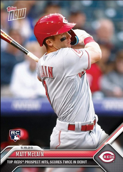 topps now マット・マクレイン Matt McLain #393 2023 MLB Topps Now Matt McLain Rookie Card BLUE PARALLEL /49