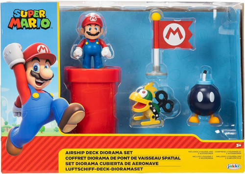 World of Nintendo Super Mario Airship Deck Diorama Set Mario World of Nintendo Super Mario Airship Deck Diorama Set Mario