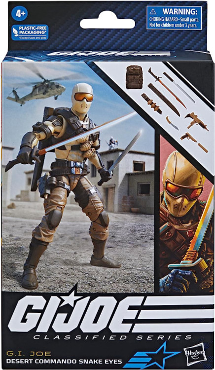 GI Joe Classified Series Desert Commando Snake Eyes Action