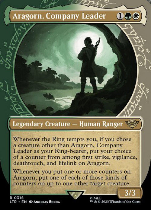 aragorn mtg card Generic Aragorn, The Uniter 02 Foil If youre the monarch Magic the Gathering Lord of