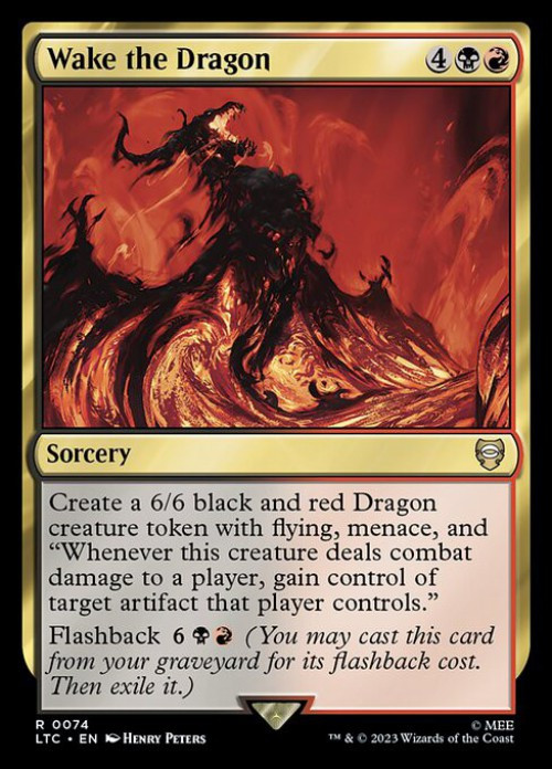 Middle Ages 未開封　MTG mtglotrtomecmd074wakethedragon