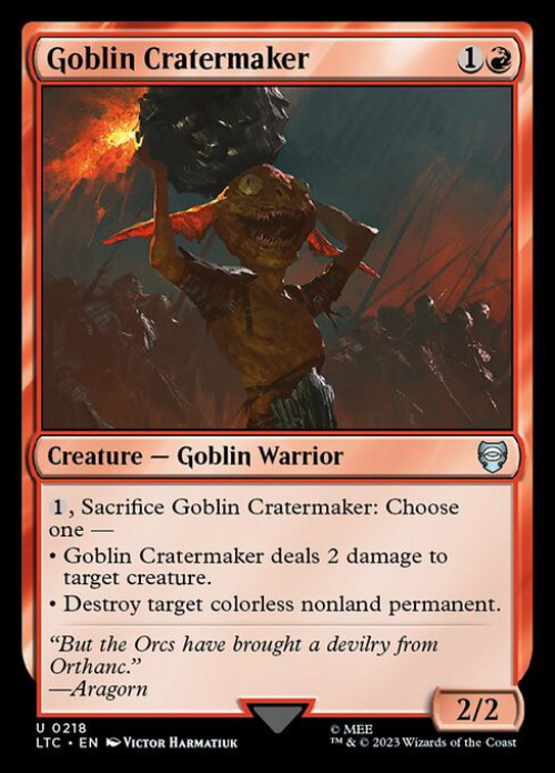 mtglotrtomecmd218goblincraterm