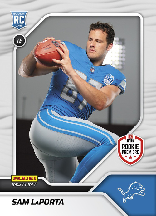 NFL Detroit Lions 2023 Instant RPS First Look Football Single Card Sam