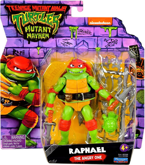 Teenage Mutant Ninja Turtles Mutant Mayhem Raphael 46 Action Figure The Angry One Playmates 7044