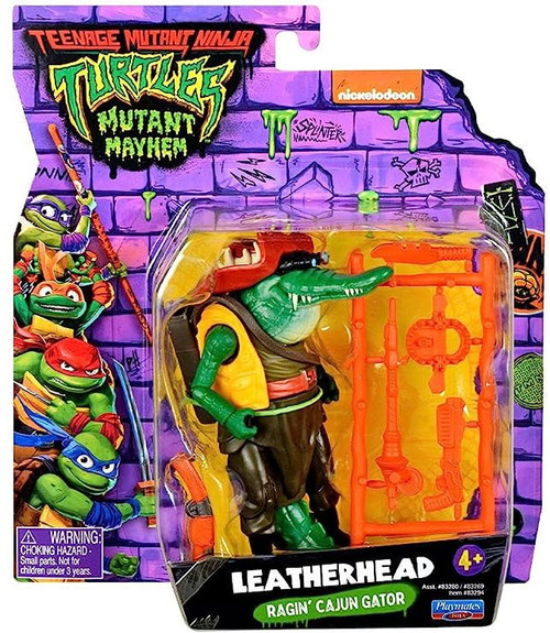 Teenage Mutant Ninja Turtles: Mutant Mayhem 4.5” Leatherhead Basic Action  Figure by Playmates Toys