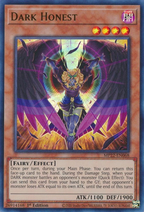 YuGiOh 2022 Tin of the Pharaohs Gods Single Card Ultra Rare Dark Honest