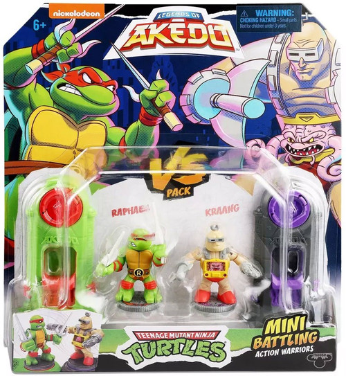 Akedo Teenage Mutant Ninja Turtles Raphael Vs Kraang Mini Figure Set - 2pk  : Target