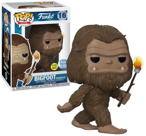 Funko POP Myths Bigfoot Exclusive Vinyl Figure 16 with Marshmallow