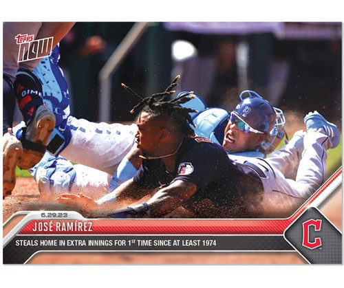 Jose Ramirez Cleveland Indians Majestic Cool Base Home Player