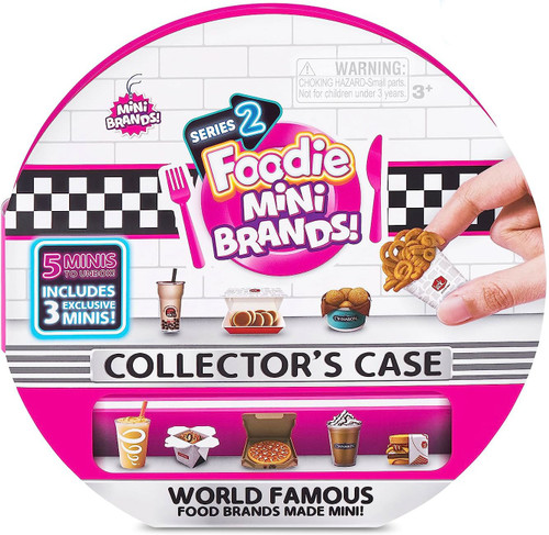 ZURU 5 Surprise! Mini Brands NEW Foodie Series *COMPLETE* COLLECTOR'S CASE  VHTF