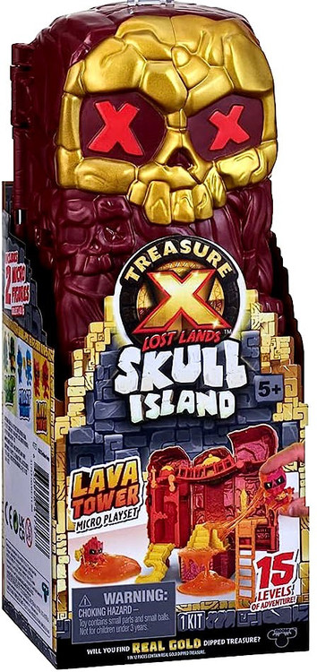 Treasure X Lost Lands Skull Island Lava Tower Micro Playset, 15