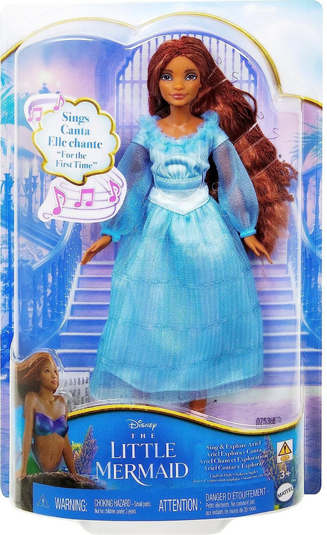 Disney The Little Mermaid Ariel Doll on Land in Signature Blue Dress