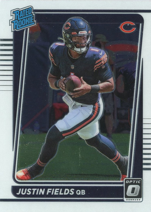 NFL 2021 Prizm Football Single Card Justin Fields 334 Rookie - ToyWiz