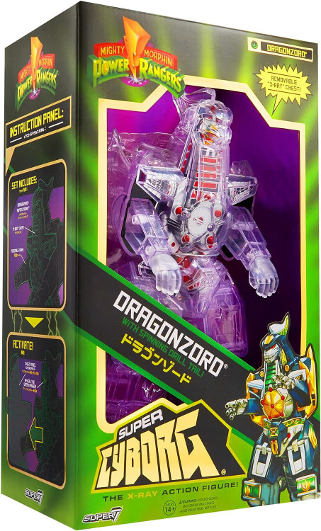 Power Rangers Super Cyborg Dragonzord 11 Action Figure X-Ray Chest