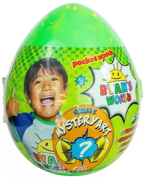Ryans World Series 2 Mystery Art Egg Mystery Surprise Pocket Watch