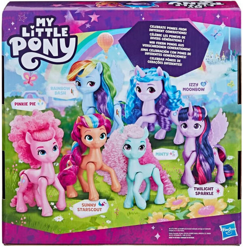  My Little Pony Retro Rainbow Ponies (Retro Pinkie Pie) : Toys &  Games