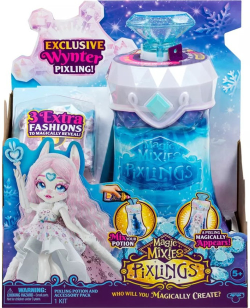 Magic Mixies Pixlings Wynter Exclusive Doll The Bunny, 3 Extra