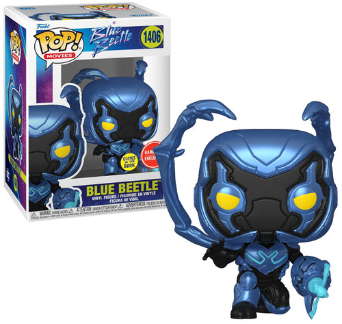 Funko POP! Movies: DC Blue Beetle - Blue Beetle with Weapon 3.7-in Vinyl  Figure GameStop Exclusive