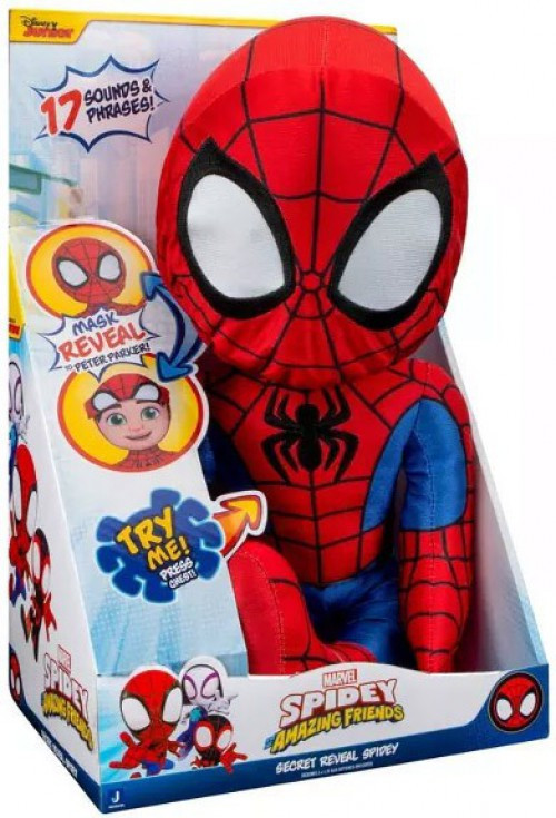 Marvel Spidey His Amazing Friends Secret Reveal Spidey 16 Talking Plush  Hasbro - ToyWiz