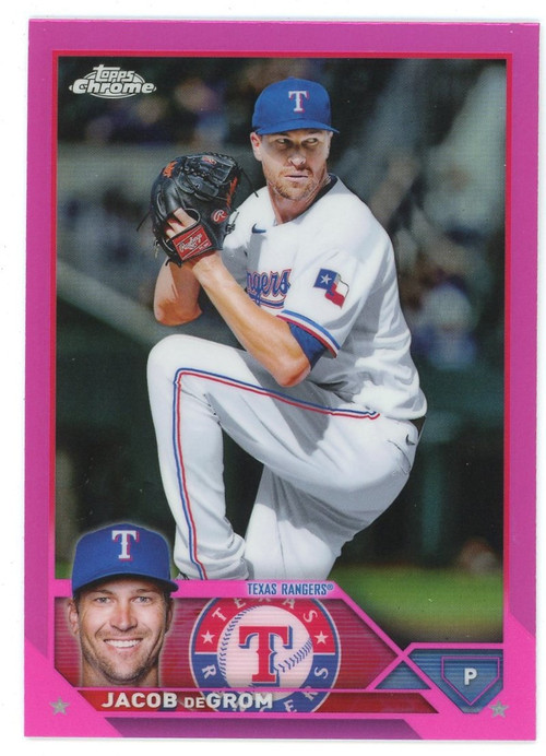 MLB 2023 Topps Chrome Single Card Pink Refractor Jacob Degrom