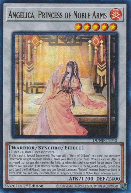 YuGiOh Trading Card Game Duelist Nexus Single Card Ultra Rare Angelica,  Princess of Noble Arms DUNE-EN040 - ToyWiz