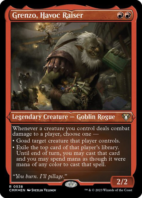 Magic The Gathering Commander Masters Single Card Rare Grenzo