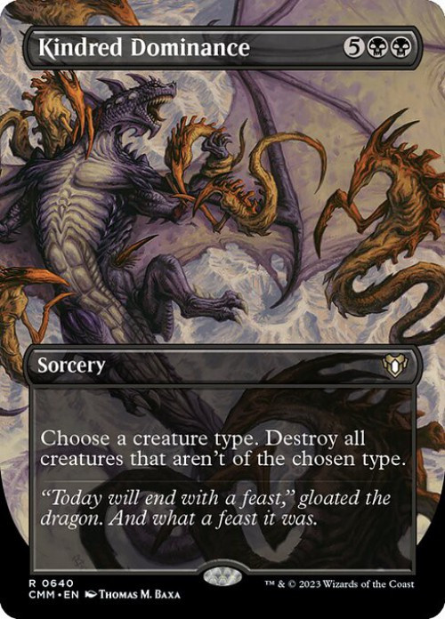 mtg is kindred a card type Dominance - Proxy Commander Magic The Gathering Commander Masters