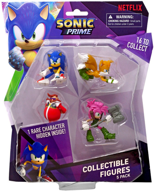 Sonic The Hedgehog Prime Collectible Figures Knuckles, Tails Amy 2 Mini  Figure 3-Pack PMI - ToyWiz