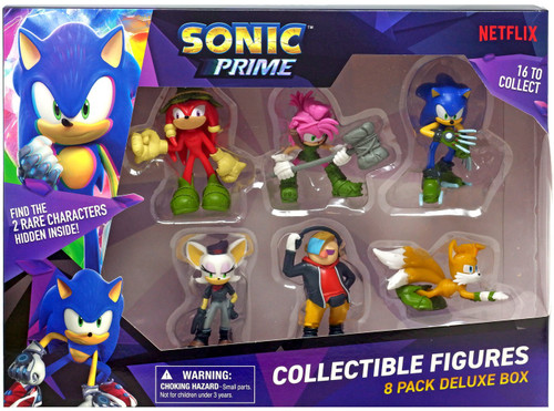 Sonic Boom 3 Action Figure Bundle - Sonic Tails Amy Knuckles Dr Eggman