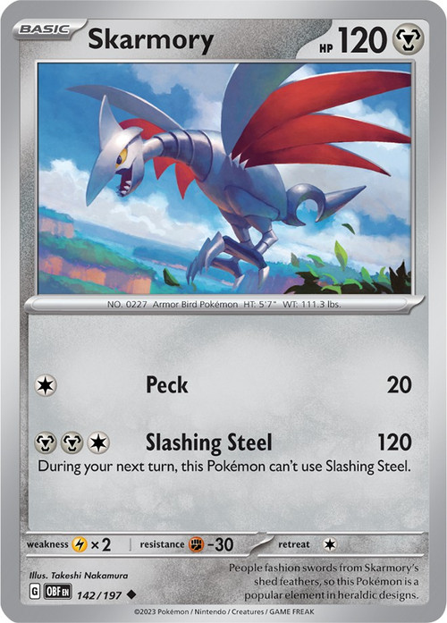 skarmory pokemon card value - (69/108) cementing its place as a must Pokemon Trading Card Game Obsidian