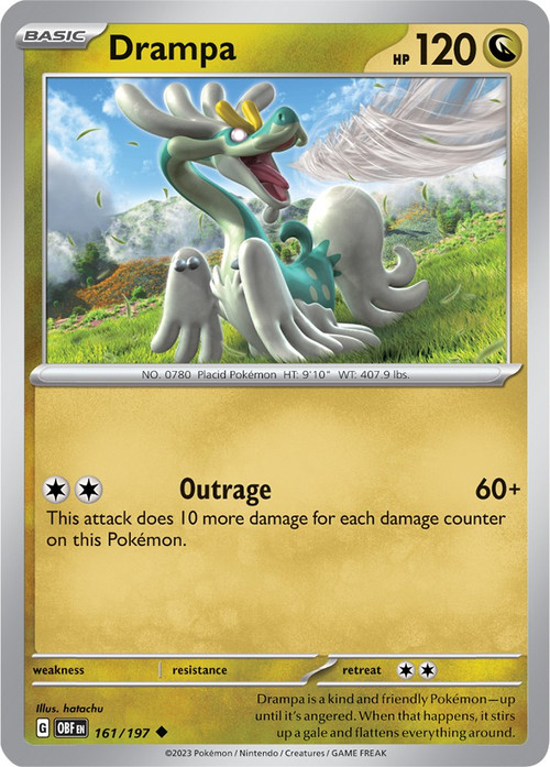 drampa pokemon card holo Rare Reverse 2021 Sword & Shield 119/203 / Rare Card Type / HP / Stage Pokemon Trading Card Game Sun