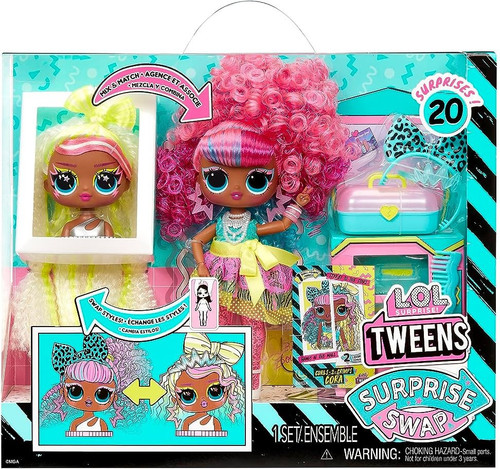 LOL Surprise Tweens Surprise SWAP Curls-2-Crimps Cora Fashion Doll