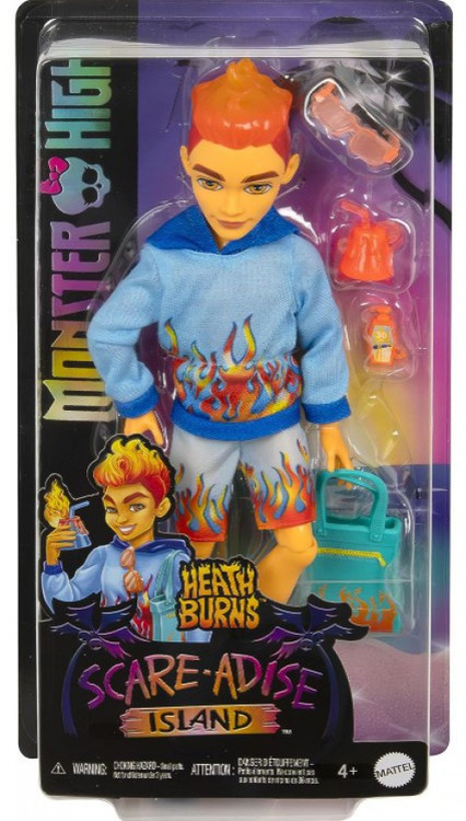 Monster High Scare-adise Island Heath Burns Doll Mattel Toys - ToyWiz