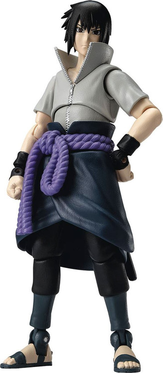 Bandai S.H.Figuarts Naruto Shippuden He Who Bears All Hatred Sasuke Uchiha  Figure gray