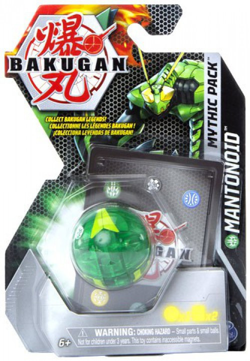 Bakugan Mythic Pack Mantonoid Single Figure Trading Card - ToyWiz