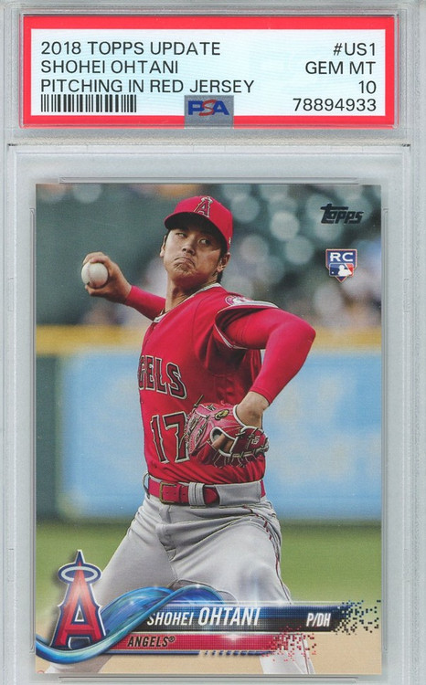 MLB Shohei Ohtani Donruss PSA10